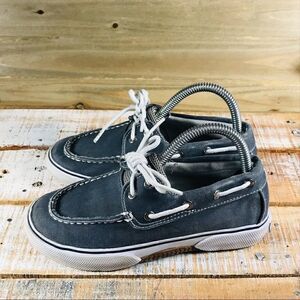 Sperry Top Sider Halyard Boys Canvas Boat Shoe